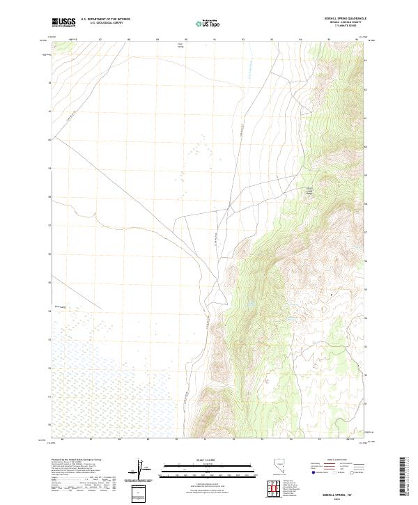 Sidehill Spring 2021 topographic map thumbnail