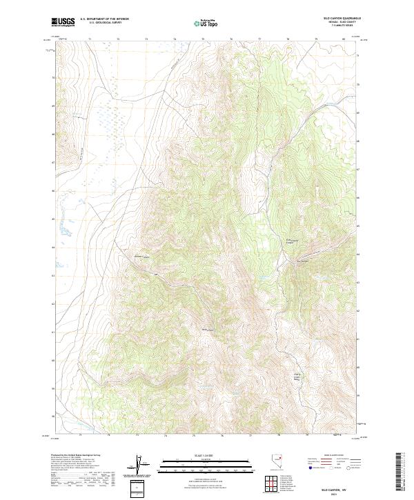 Silo Canyon 2021 topographic map thumbnail