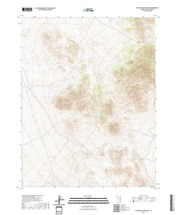 Silver King Mountain topographic map thumbnail