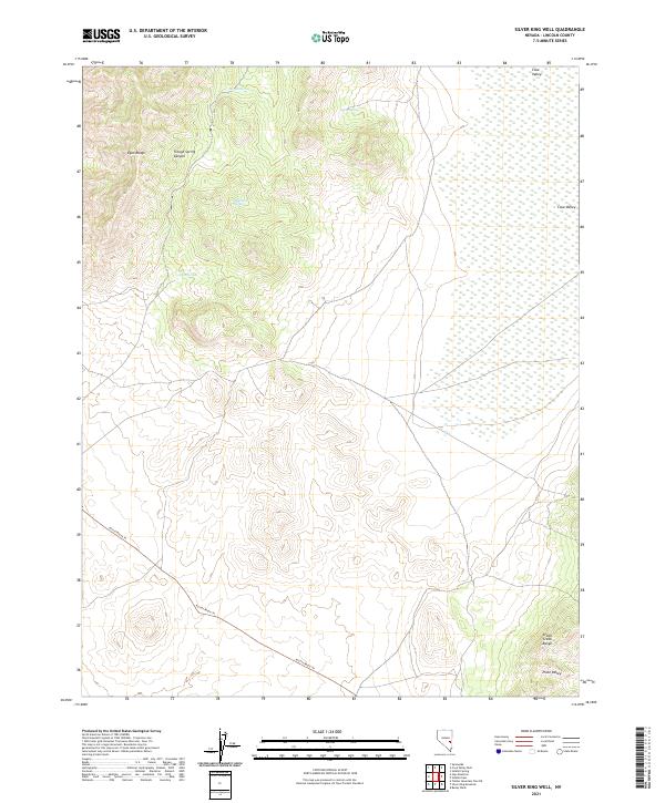 Silver King Well 2021 topographic map thumbnail