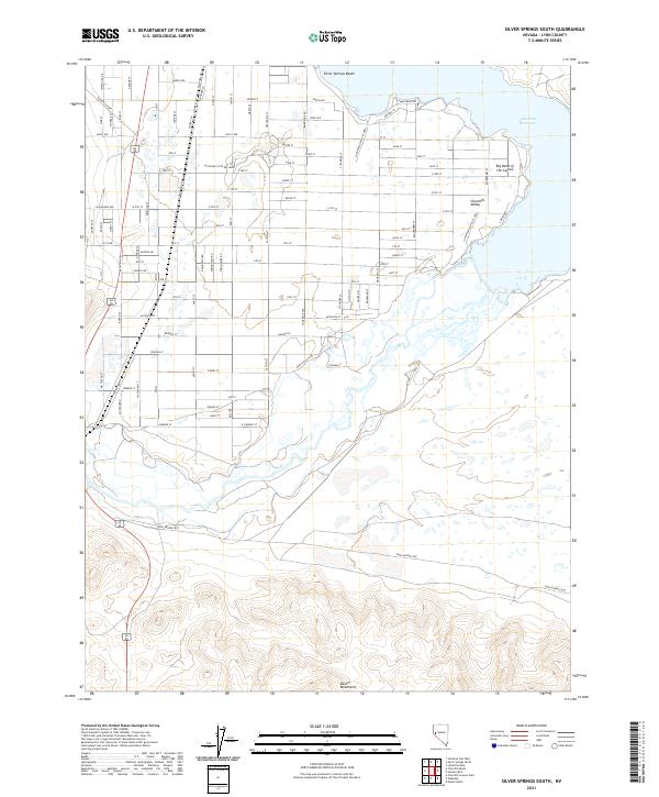 Silver Springs South topographic map thumbnail