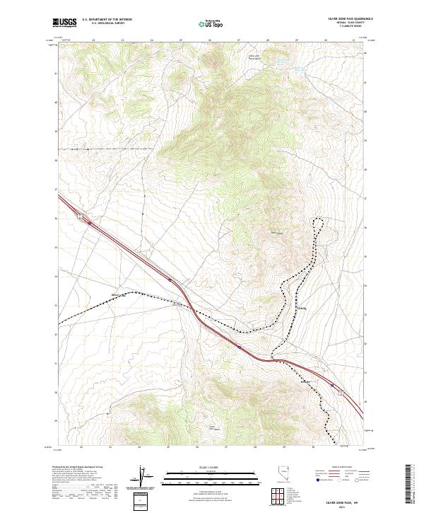 Silver Zone Pass 2021 topographic map thumbnail