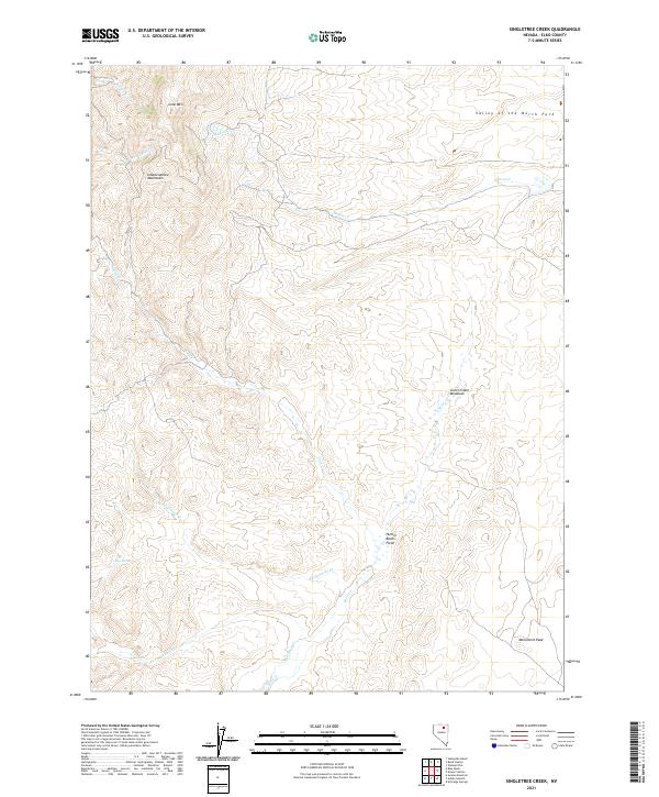 Singletree Creek 2021 topographic map thumbnail