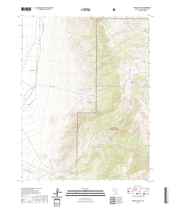 Sixmile Canyon topographic map thumbnail