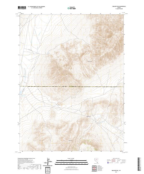 Smelser Pass topographic map thumbnail