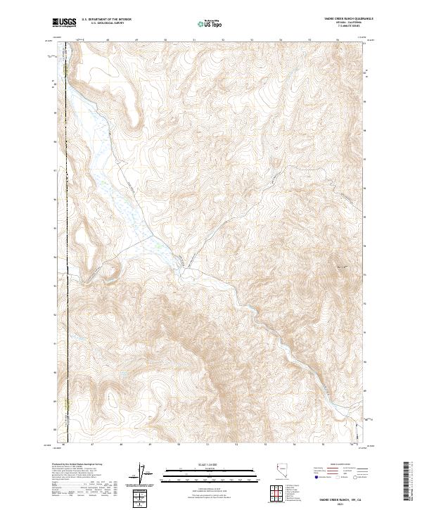 Smoke Creek Ranch topographic map thumbnail