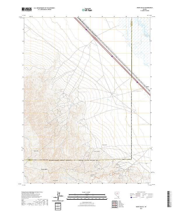Snow Gulch 2021 topographic map thumbnail
