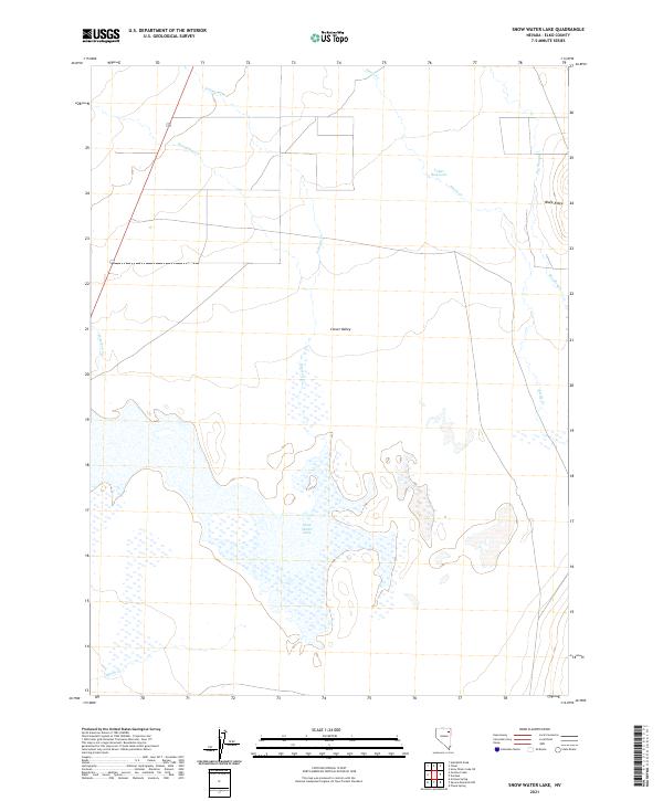 Snow Water Lake topographic map thumbnail