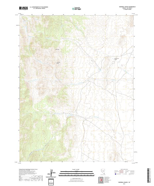 Snowball Ranch 2021 topographic map thumbnail
