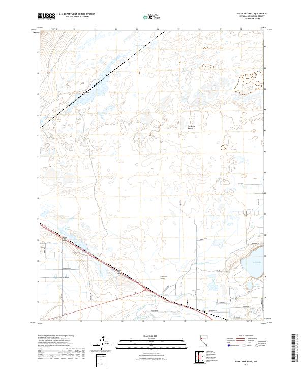 Soda Lake West topographic map thumbnail