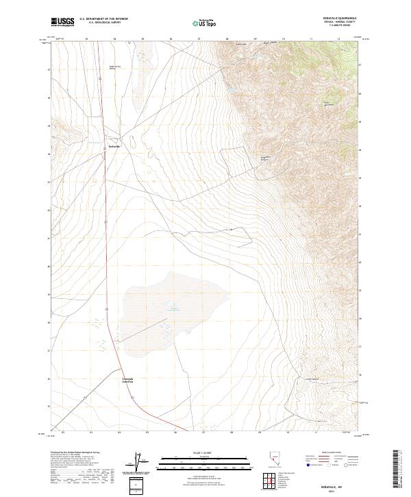 Sodaville topographic map thumbnail
