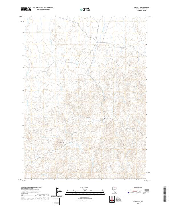 Soldier Cap 2021 topographic map thumbnail