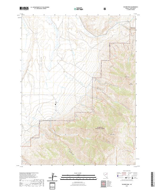 Soldier Peak 2021 topographic map thumbnail