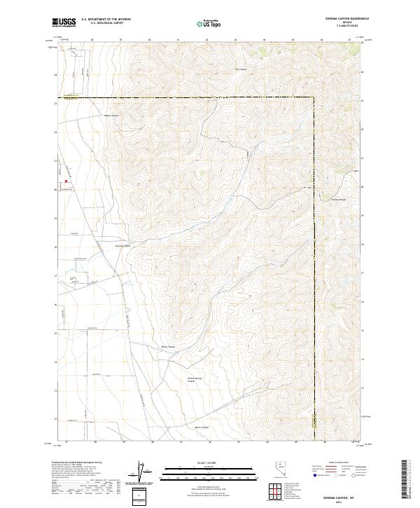 Sonoma Canyon topographic map thumbnail