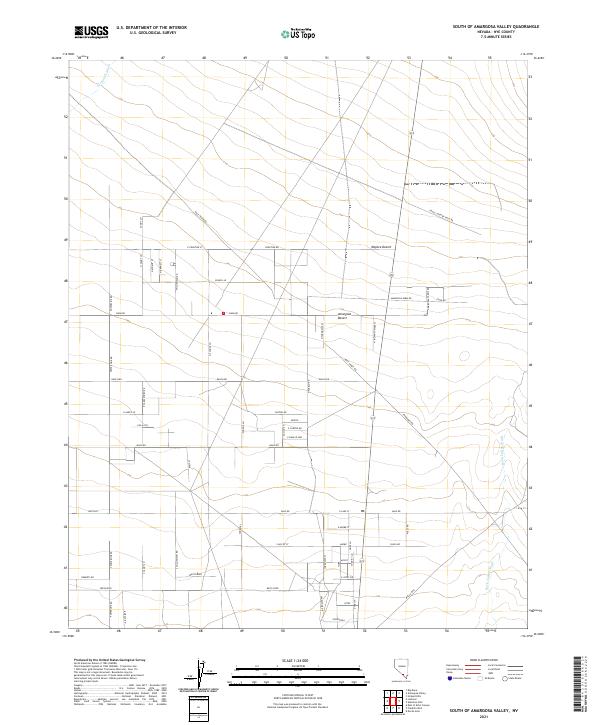 South of Amargosa Valley topographic map thumbnail