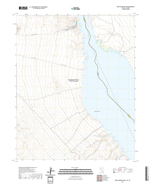 Spirit Mountain NW topographic map thumbnail