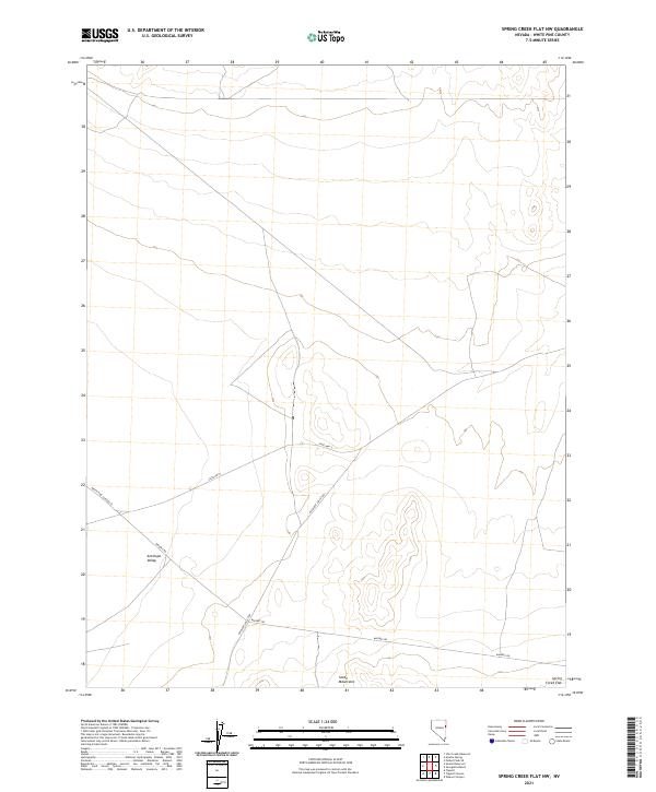 Spring Creek Flat NW topographic map thumbnail