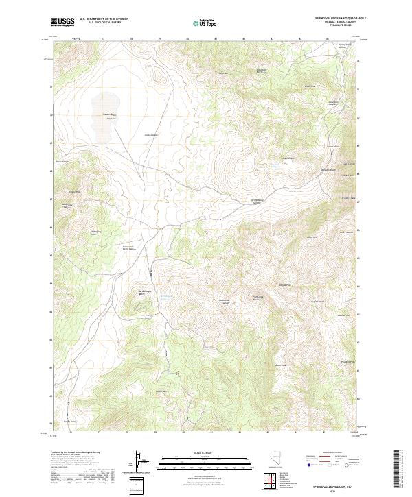 Spring Valley Summit 2021 topographic map thumbnail