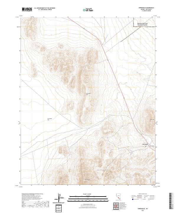 Springdale 2021 topographic map thumbnail