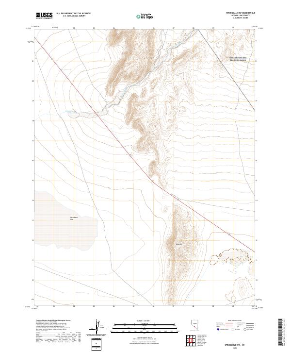 Springdale NW topographic map thumbnail
