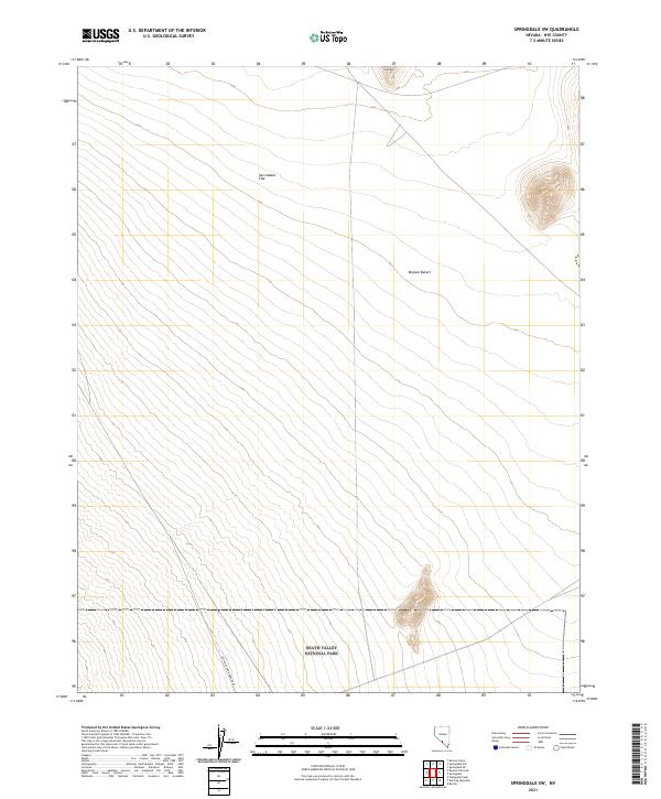 Springdale SW topographic map thumbnail