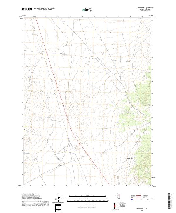Spruce Well topographic map thumbnail