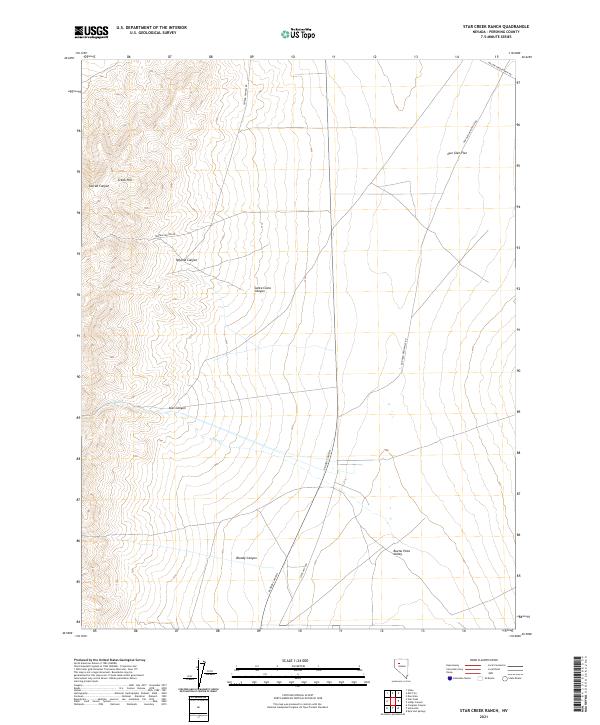 Star Creek Ranch topographic map thumbnail