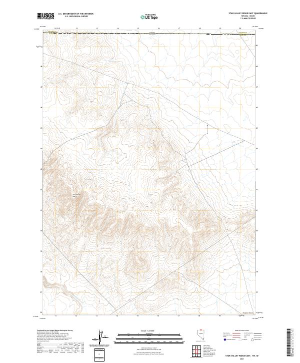 Star Valley Ridge East topographic map thumbnail