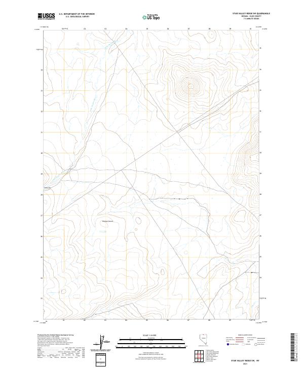 Star Valley Ridge SW topographic map thumbnail