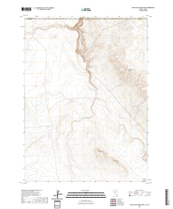 Star Valley Ridge West topographic map thumbnail