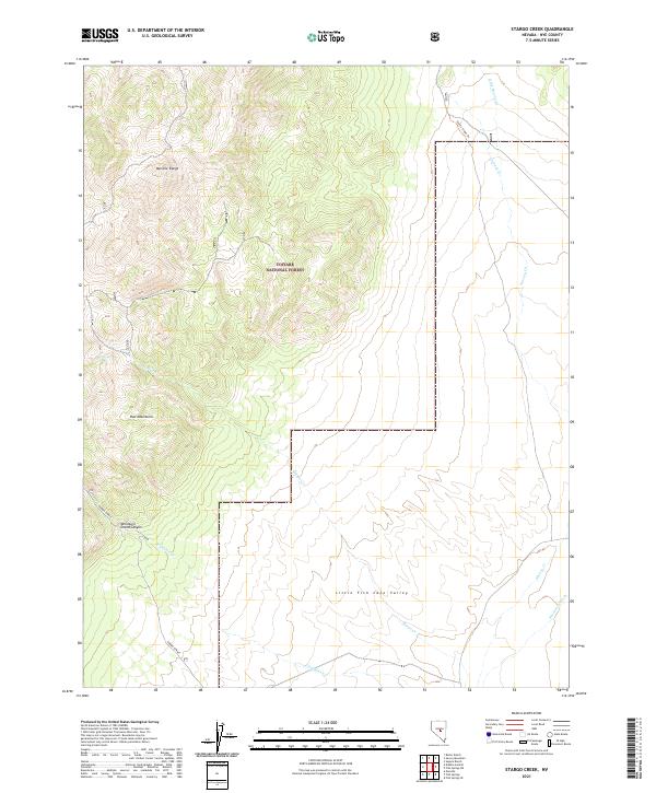 Stargo Creek 2021 topographic map thumbnail