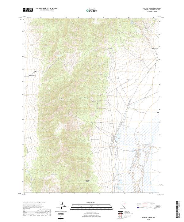 Steptoe Ranch topographic map thumbnail
