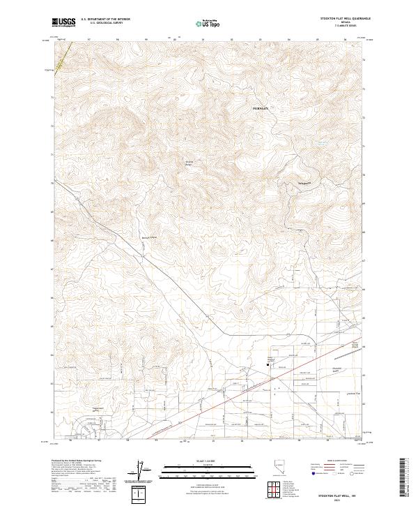 Stockton Flat Well 2021 topographic map thumbnail