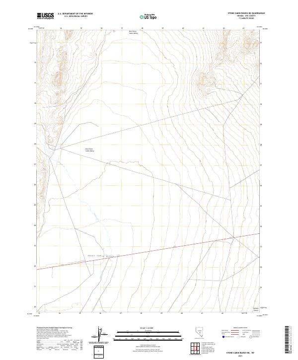 Stone Cabin Ranch NE topographic map thumbnail