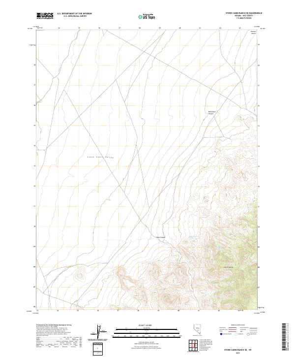 Stone Cabin Ranch SE topographic map thumbnail