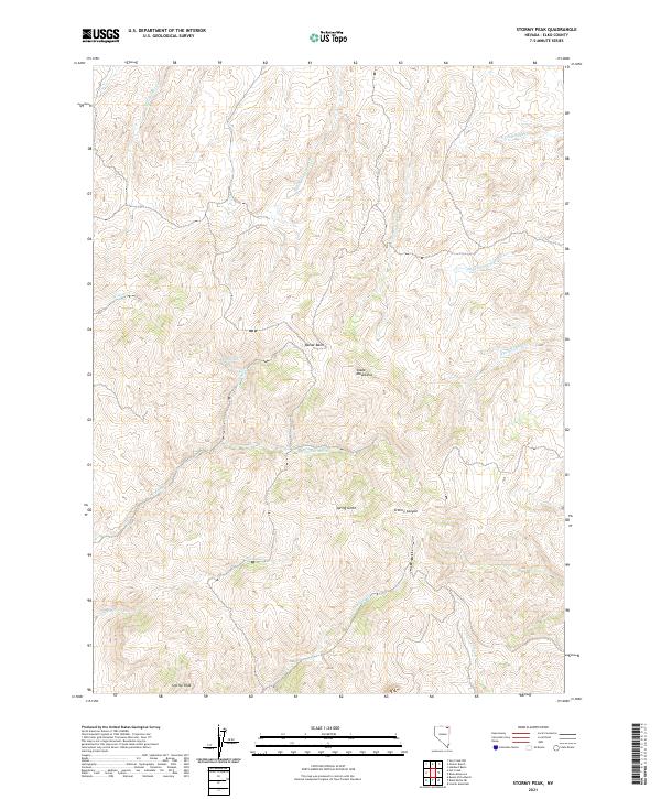 Stormy Peak topographic map thumbnail