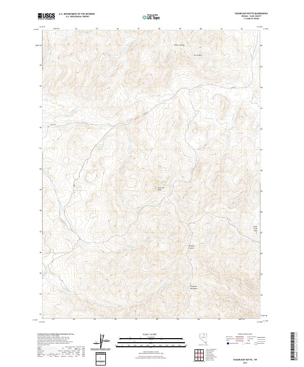 Sugarloaf Butte topographic map thumbnail