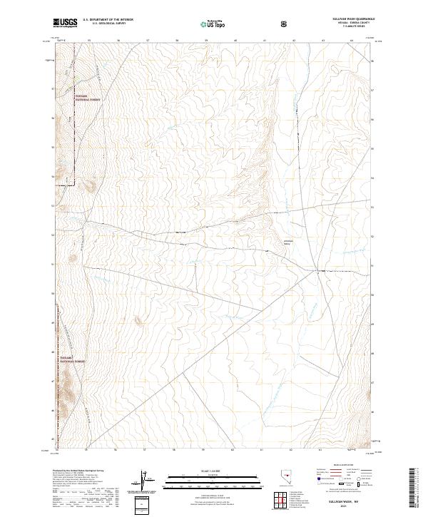 Sullivan Wash 2021 topographic map thumbnail