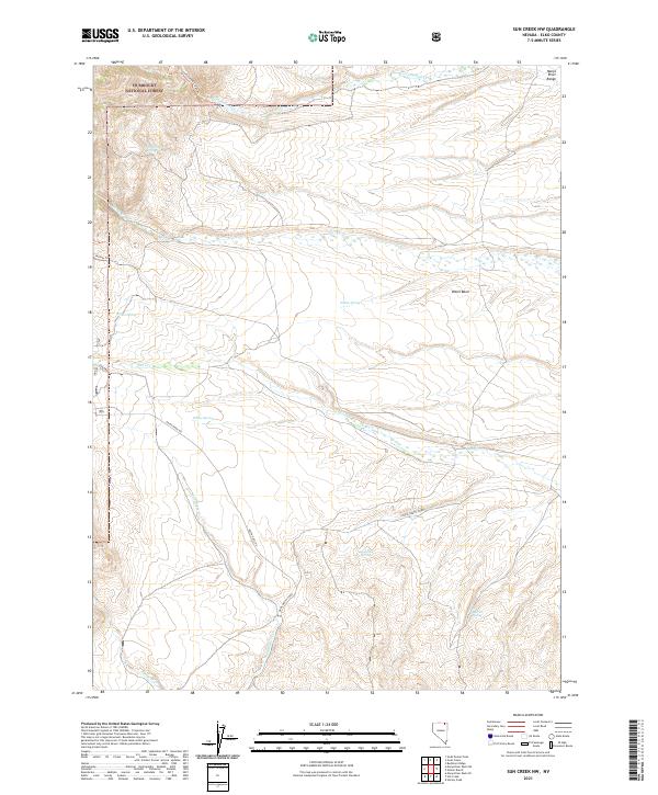 Sun Creek NW 2021 topographic map thumbnail