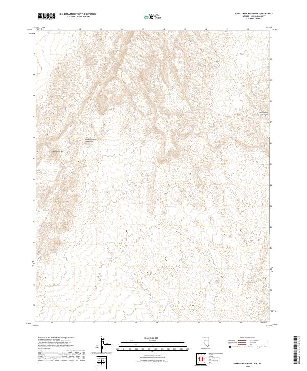 Sunflower Mountain 2021 topographic map thumbnail