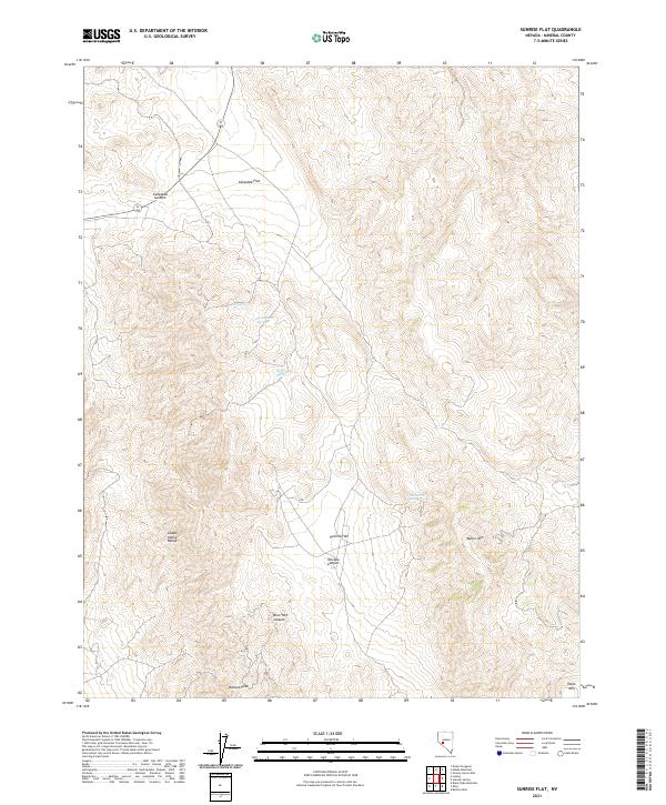 Sunrise Flat topographic map thumbnail