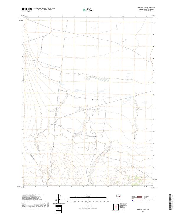 Sunshine Well 2021 topographic map thumbnail