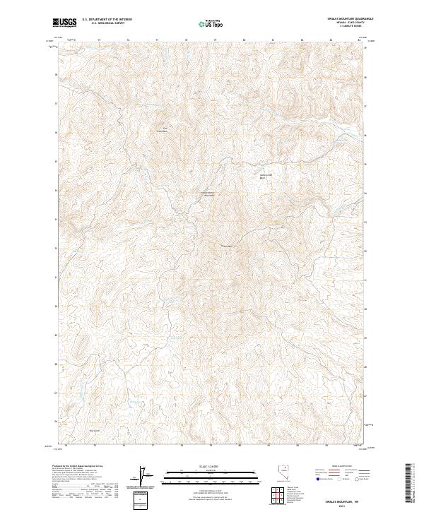 Swales Mountain topographic map thumbnail