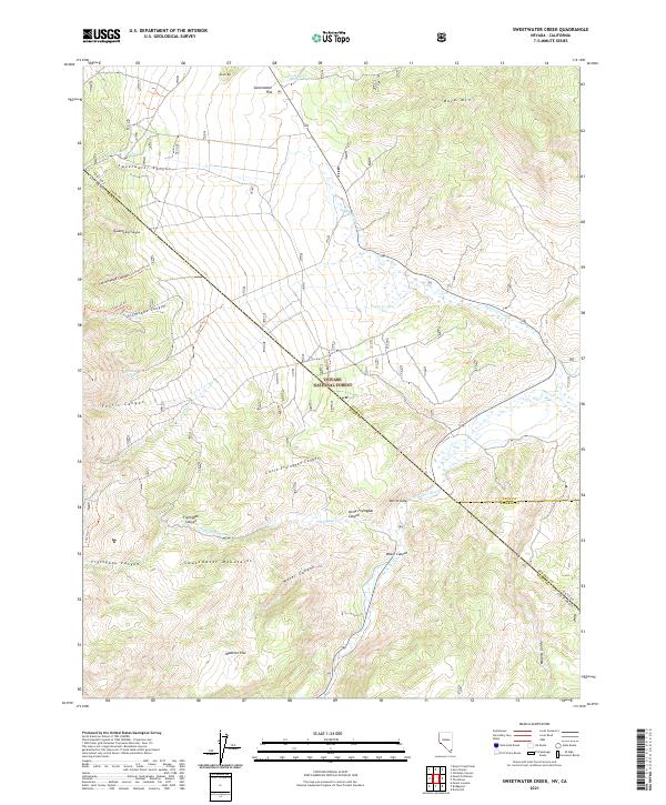 Sweetwater Creek topographic map thumbnail