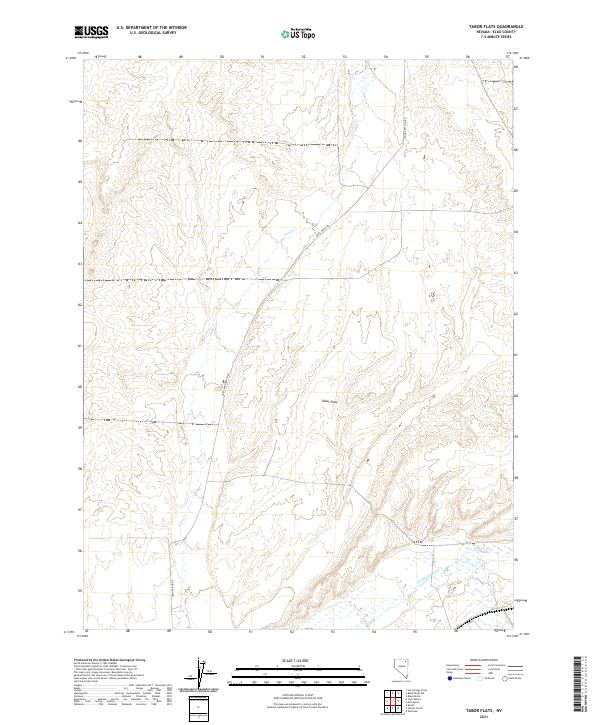 Tabor Flats 2021 topographic map thumbnail