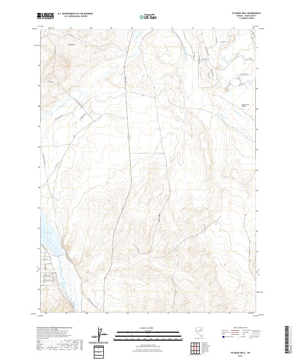 Te-Moak Well topographic map thumbnail