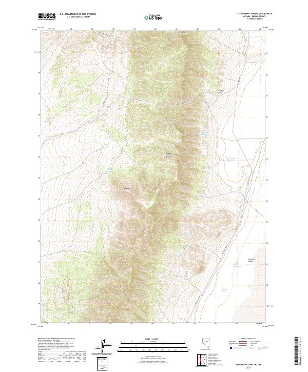 Telegraph Canyon 2021 topographic map thumbnail