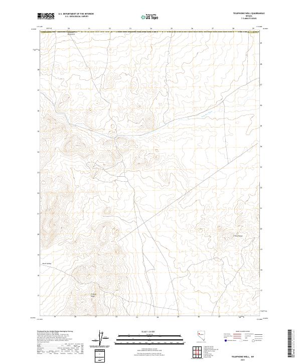 Telephone Well 2021 topographic map thumbnail