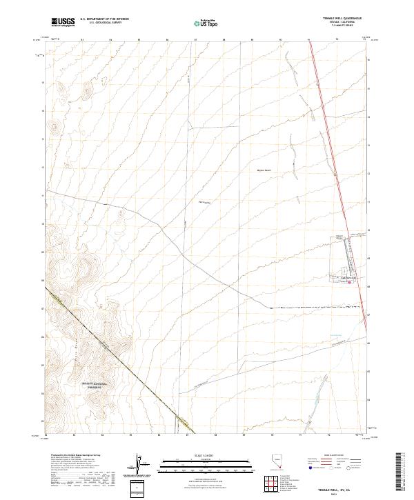 Tenmile Well 2021 topographic map thumbnail