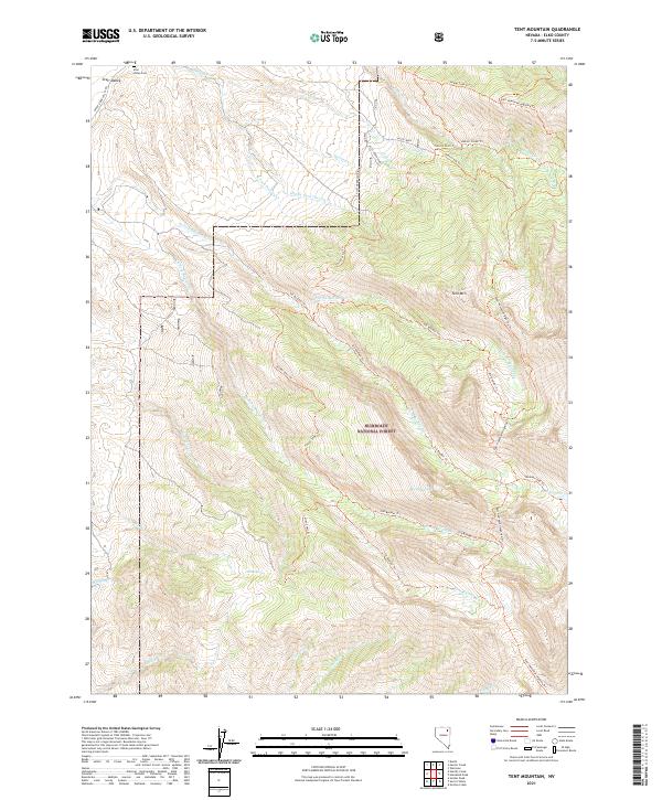 Tent Mountain 2021 topographic map thumbnail